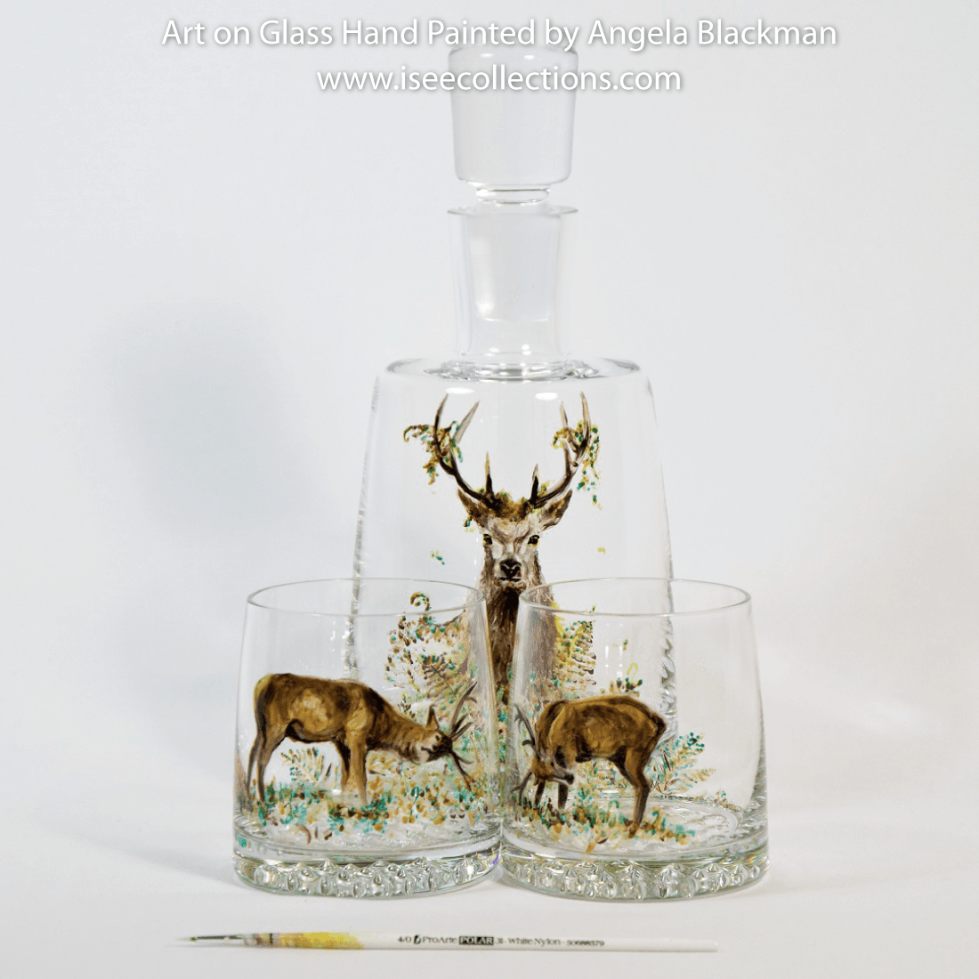 hand painted glass
