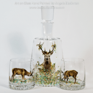 hand painted glass
