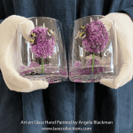 Allium Bees – pair of tumblers