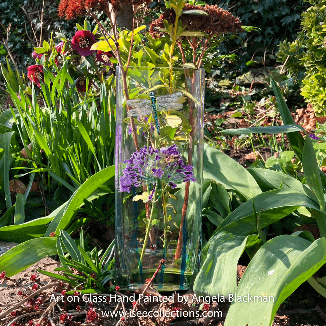 hand painted glass