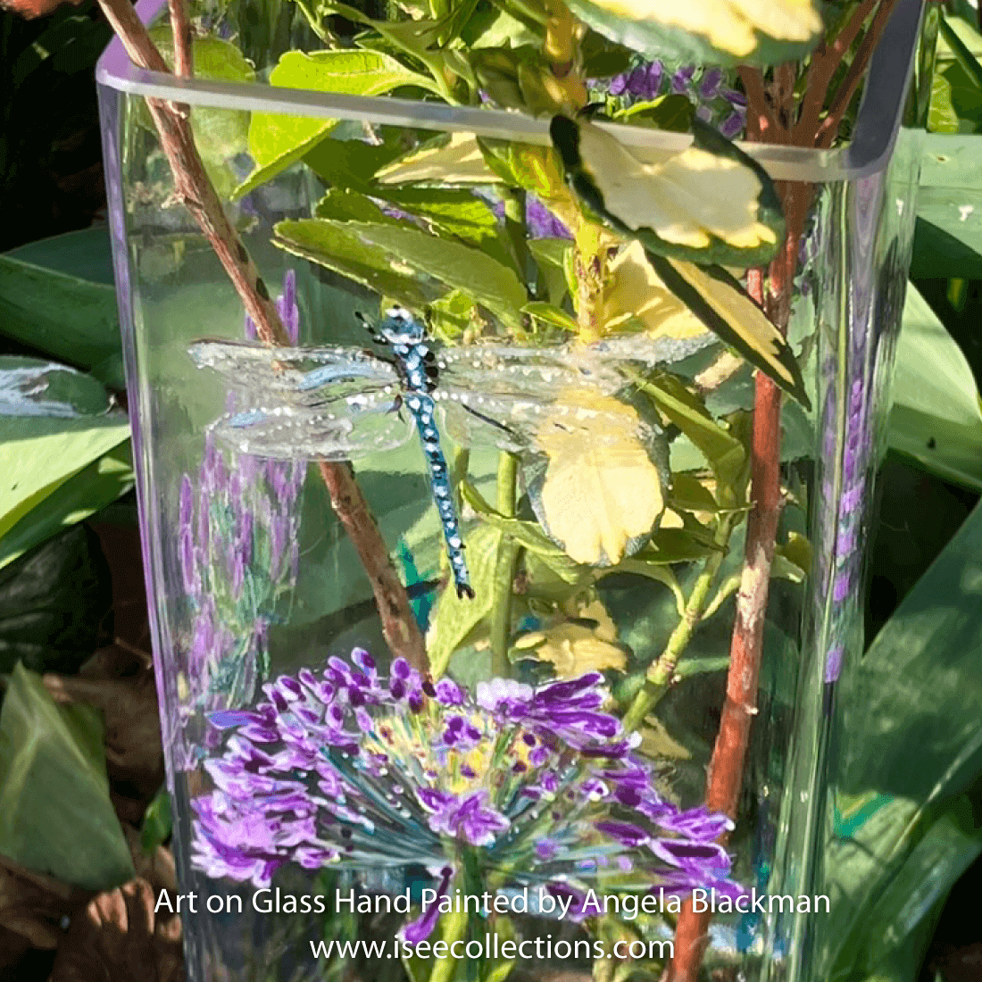 hand painted glass