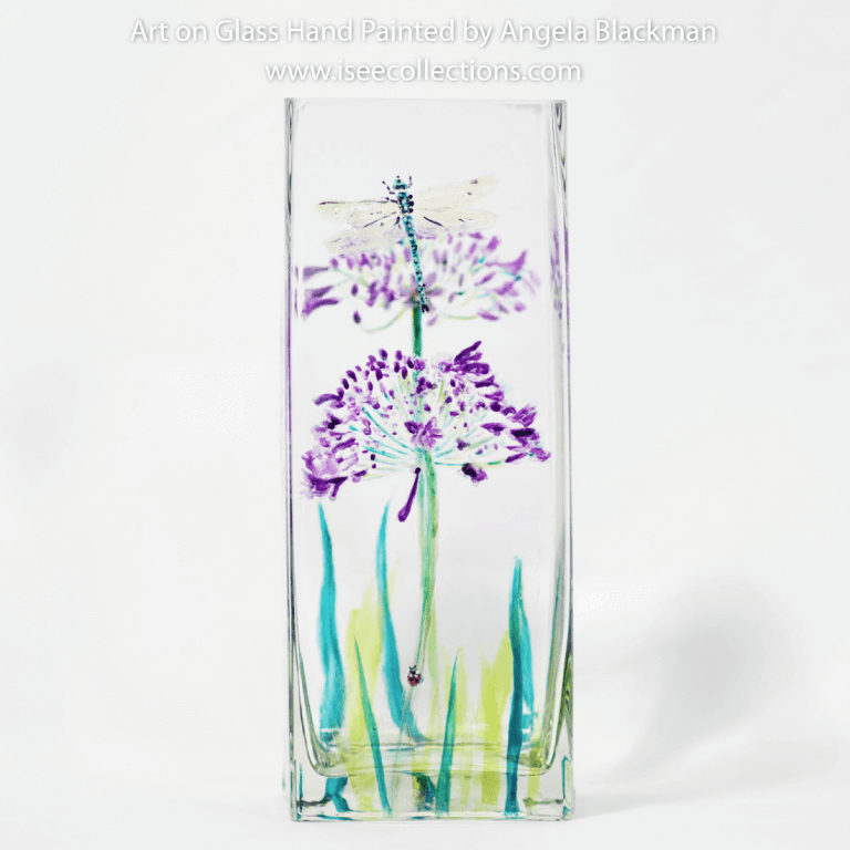 hand painted glass