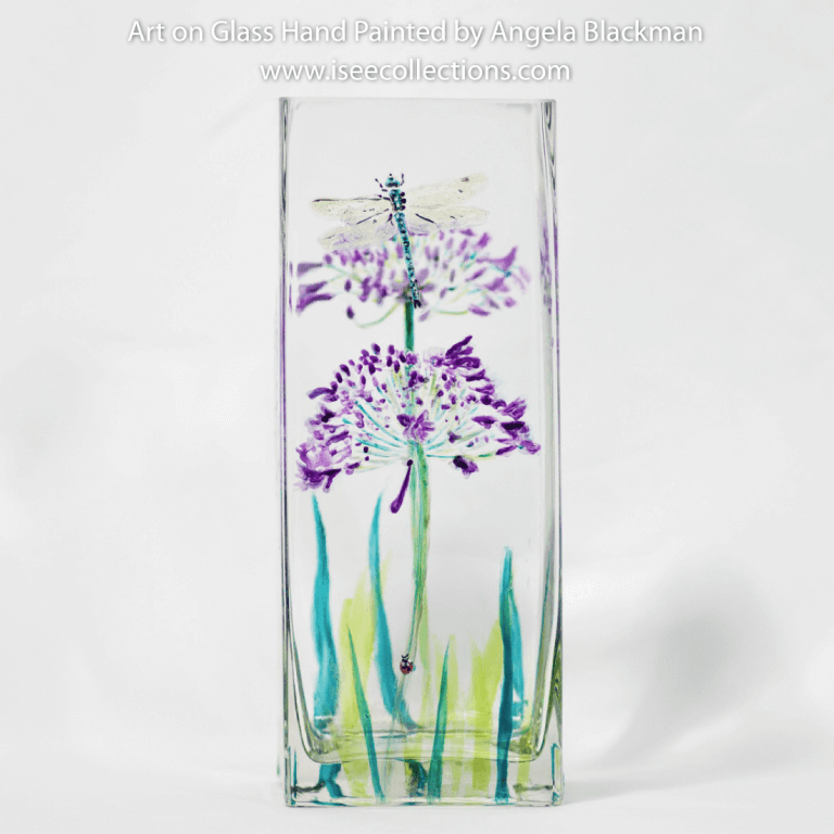 hand painted glass