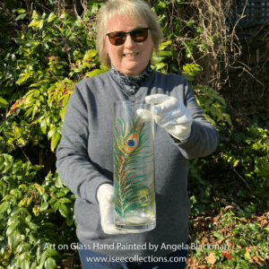 hand painted glass