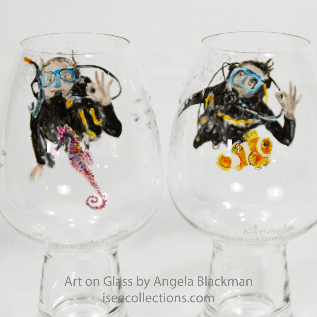 hand painted glass