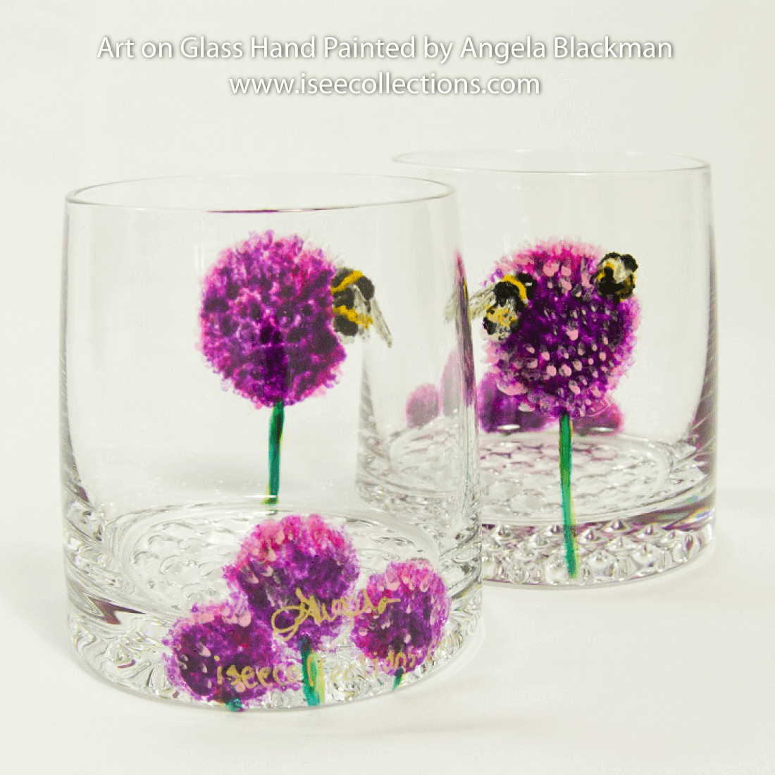 hand painted glass