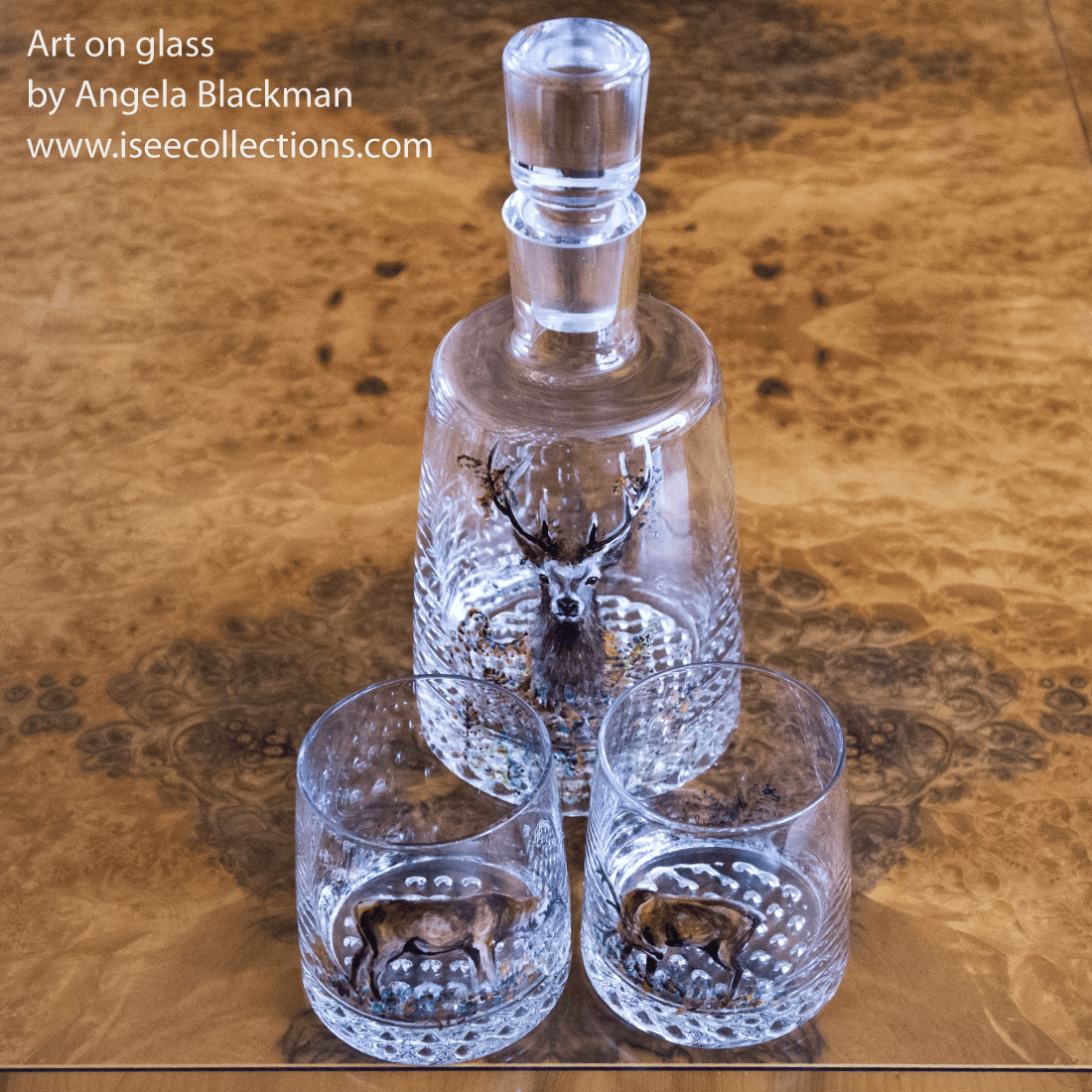 hand painted glass