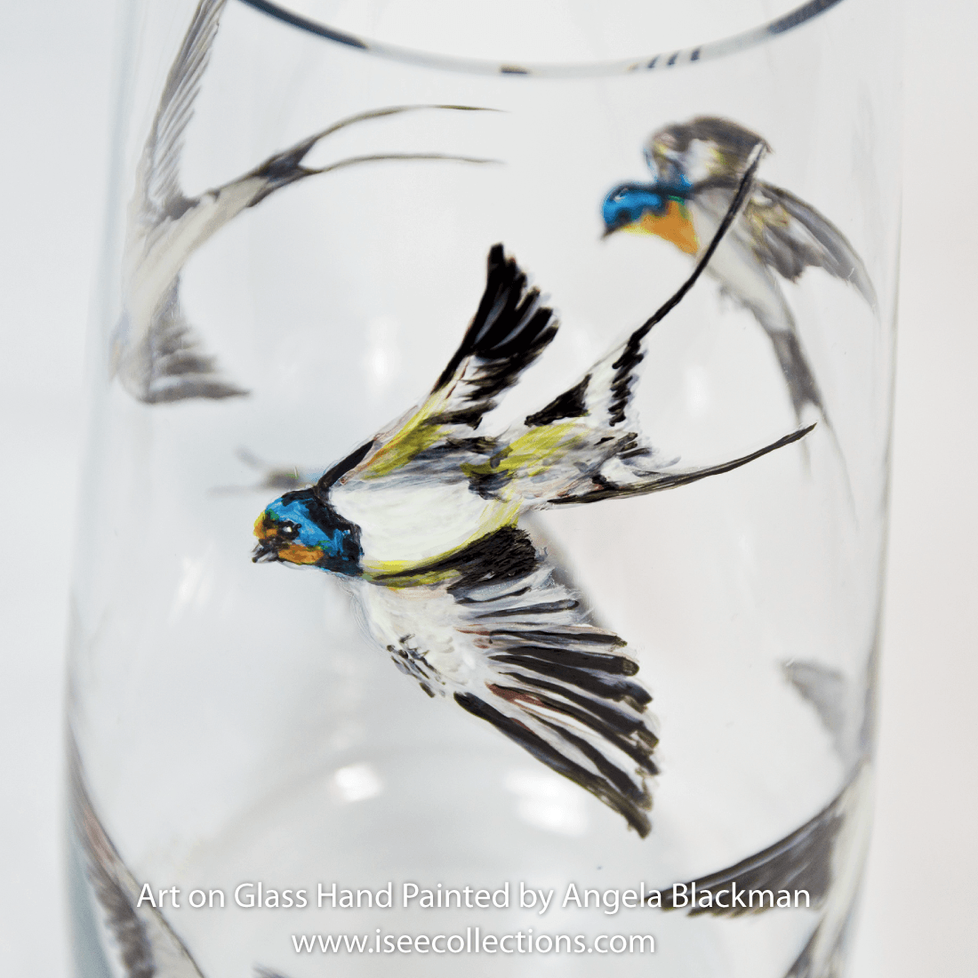 hand painted glass