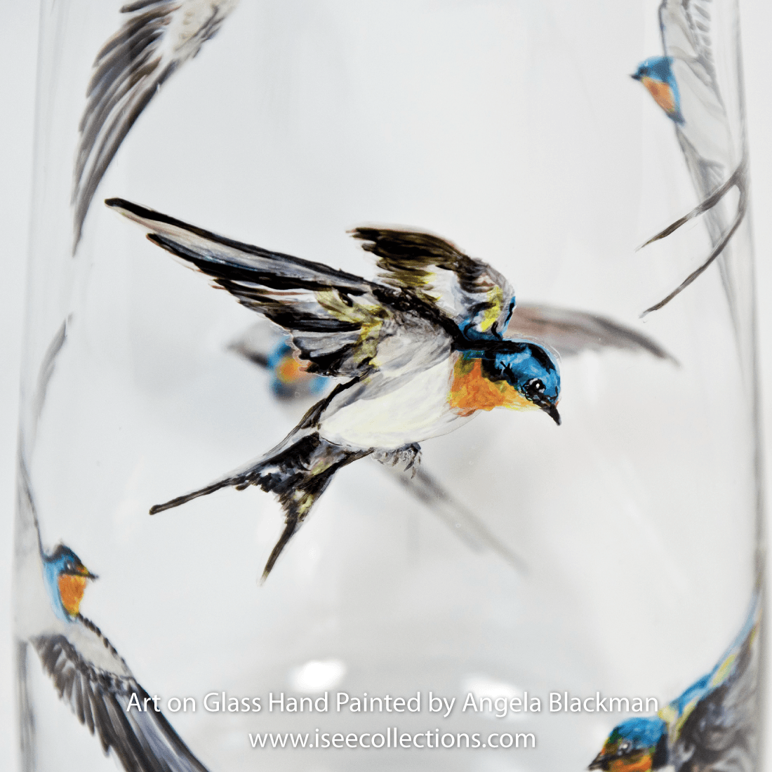 hand painted glass
